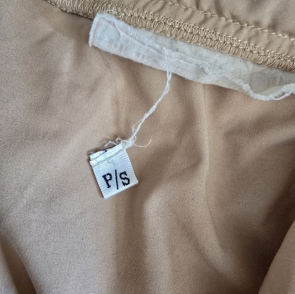 Jens Pirate Booty Womens Blouse Ivory Short Sleeve Lined Embroidered Lace Boho S - Picture 5 of 6